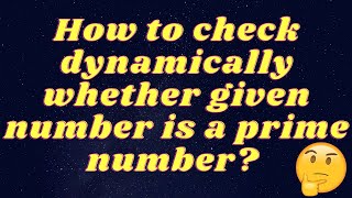 VBSCRIPT | LOOP PROGRAMS | DYNAMICALLY CHECK WHETHER GIVEN NUMBER IS PRIME OR NOT | USING INPUTBOX