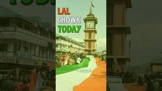 Lal Chowk Then 🇵🇰 Vs Now 🇮🇳| #shorts #kashmir #abvp