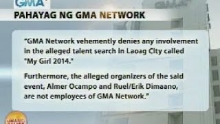 UB: Pahayag ng GMA Network kaugnay sa isang talent search sa Laoag City, Ilocos Norte