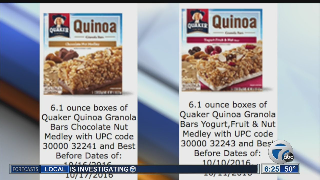 Recall On Quaker Granola Bars 2024 - Damara Albertine