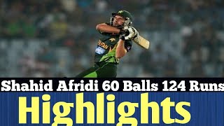 Shahid Afridi Sensational 124 Of 60 Balls Vs Bangladesh Asia Cup 2010 HD