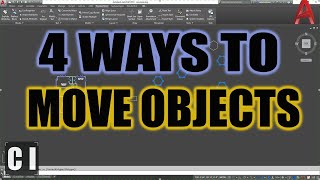 AutoCAD How to Move Objects - 4 Quick Tips to Save Time | 2 Minute Tuesday
