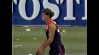 Andy Goodwin, playing for Melbourne,  marking vs Collingwood 1992.