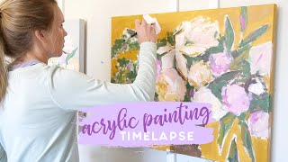 C. Brooke Ring - Acrylic Floral Painting Timelapse