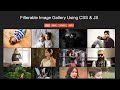 Portfolio Image Filter Using CSS & JavaScript | with Source Code