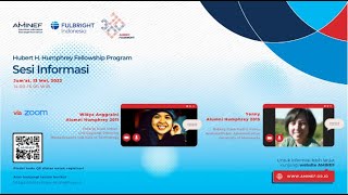 13 Mei, 2022 - Sesi Informasi Beasiswa Hubert H. Humphrey Fellowship Program