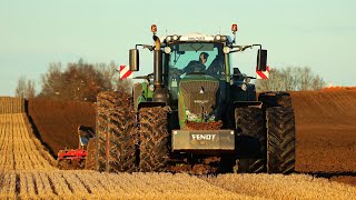 Fendt 939 Vario + Kverneland 10 furrows + Claas Axion 870