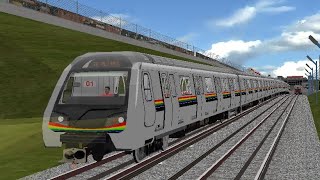 Openbve Línea 1 del metro de Caracas con el Tren S6 Repotenciado desde Propatria hasta Palo verde