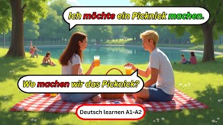 German conversation a1: Planning a Picnic | Easy Dialogue for Beginners | Deutsch Sendung