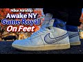 Nike Airship Awake “NY” Game Royal On Feet Look