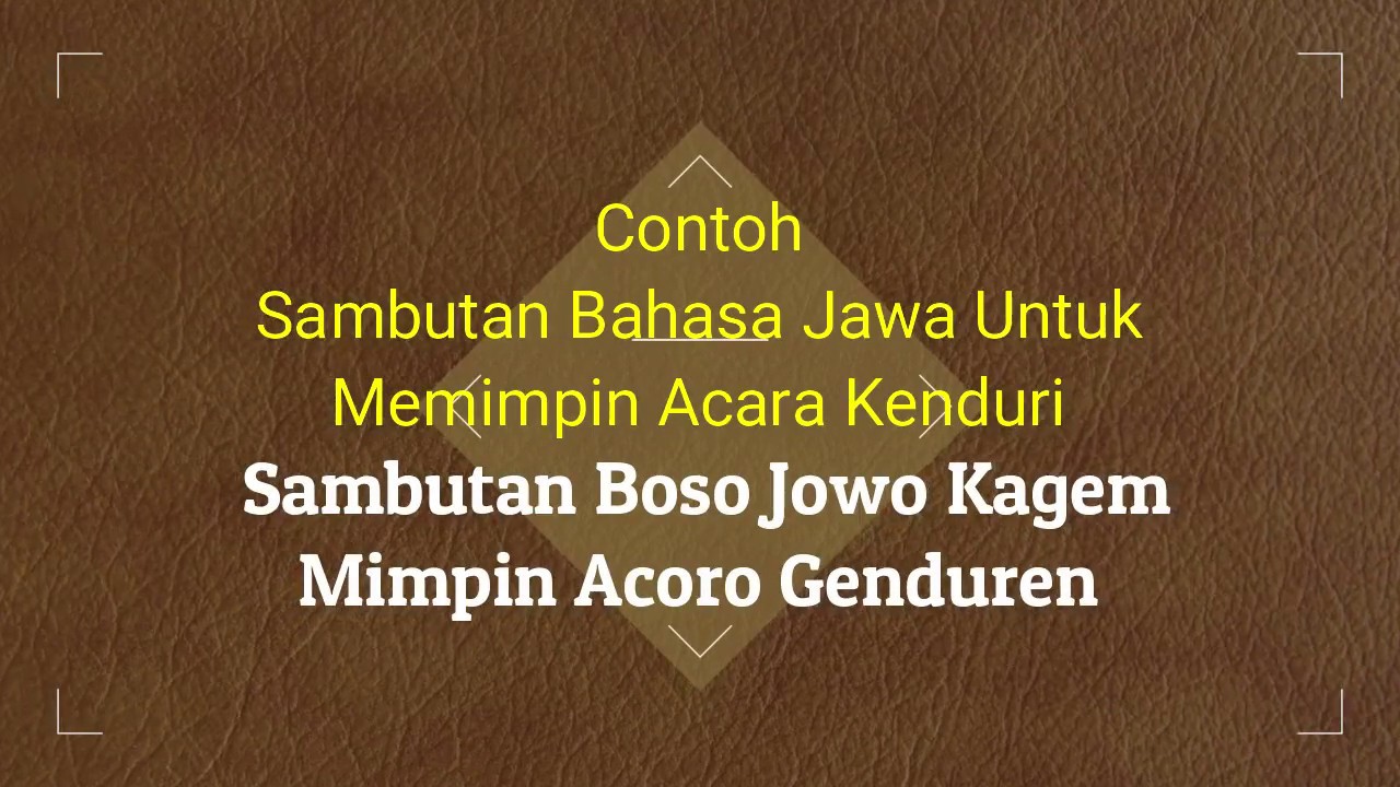 Contoh Sambutan Sebelum Tahlil Bahasa Jawa - Tukaffe.com - Tukaffe.com