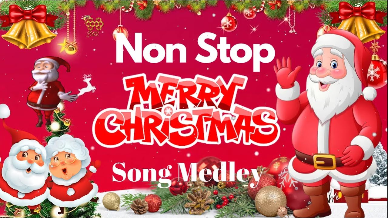 Merry Christmas 2023 🔔 Best Non Stop Christmas Songs Medley 2023 🎄 Top ...