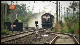 High Speed Dust Raising Train || Teesta-Torsa Express with BWN Alco at Full Speed