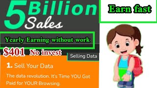 How To Activate And Sell Your Data On 5billionsale||how to earn from my data on 5billionsale@earn