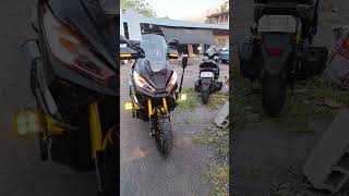 Bristol ADX 160 Auxiliary lights Installed #adventure #insta360 #motovlog #everyone