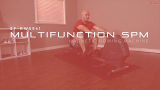 Multifunction SPM Magnetic Rowing Machine SF-RW5941 | Sunny Health & Fitness