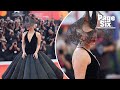 Lady Gaga makes a splash at Venice Film Festival in couture and gothic headpiece