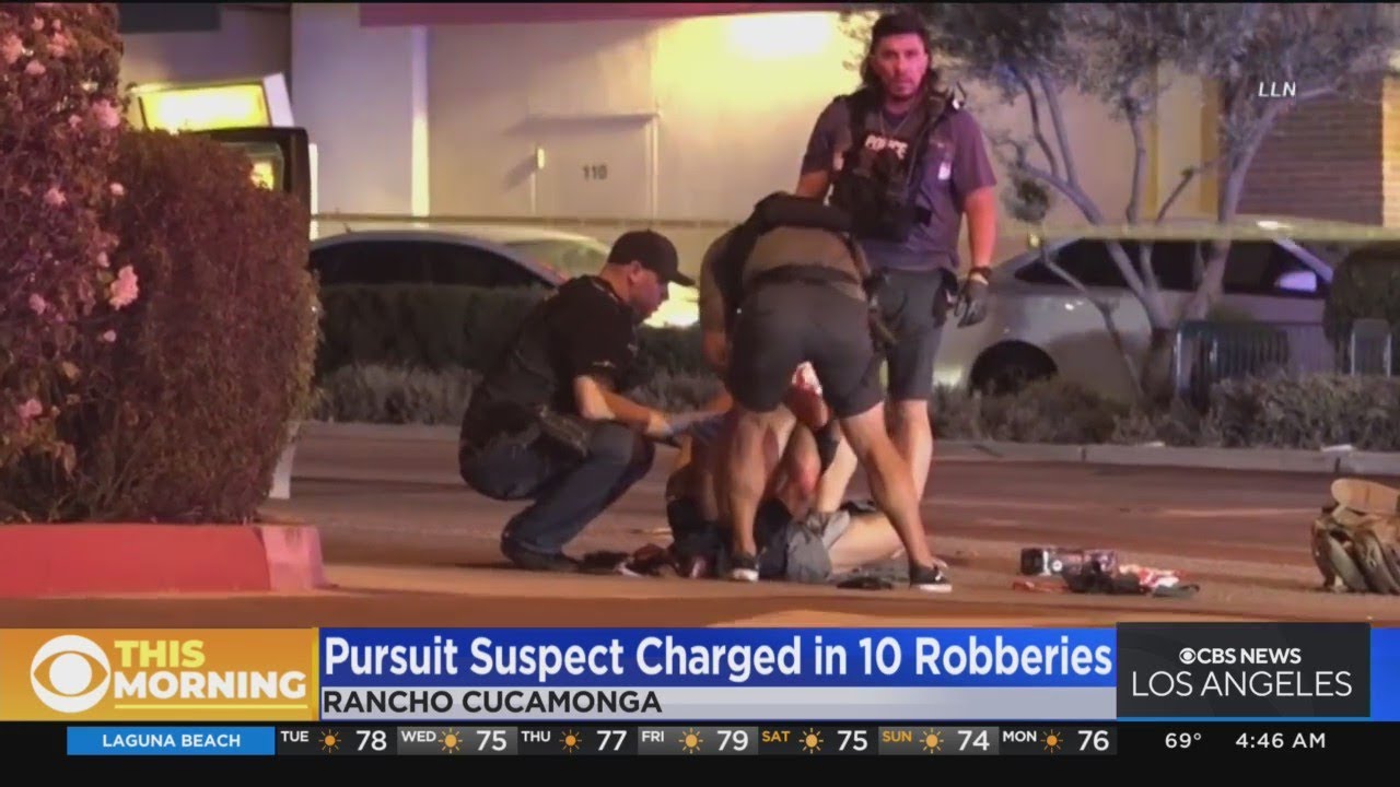 Three-week Crime Spree Ends Following Pursuit In Rancho Cucamonga - YouTube