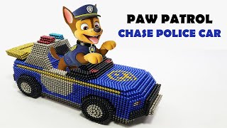How To Make Police Car Chase  (Paw Patrol Vehicle) With Magnetic Balls | Magnet Satisfaction