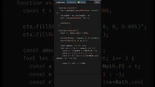 Create Flower Animation with HTML Canvas | HTML5 Canvas Tutorial #shorts #coding #JavaScript
