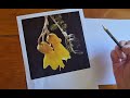 how to draw a kowhai flower