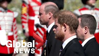 Windsor visitors pleased to see Prince William, Harry talk after Prince Philip funeral