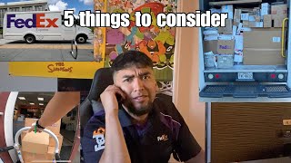 FEDEX EXPRESS DRIVER (5 Things To Consider Before Applying!)
