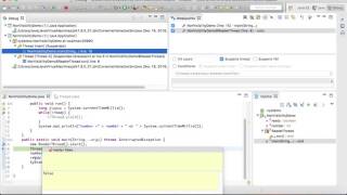 multi threading program analyze with eclipse debugger