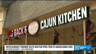 Restaurant owner says she's being harassed by College Park mayor pro-tem