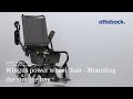 Wingus power wheelchair - Mounting the storage bag | Ottobock