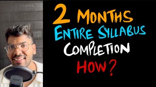 How to Complete syllabus in 2 months! (Score 680+ in NEET 2025)