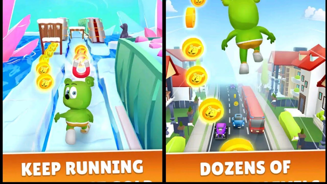 Gummy Bear Runner Game Play Youtube