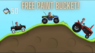 How to Get The Paint Bucket For Free - Hill Climbing Racing1