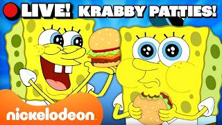 🔴 LIVE: Krabby Patty 24/7 Marathon! 🍔 SpongeBob, Patrick Star Show & Kamp Koral! | Nicktoons