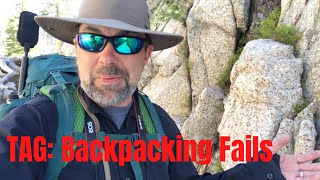 5 Backpacking Failures and Mistakes: A Tag Challenge