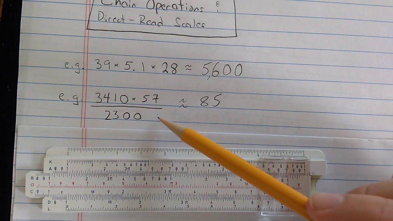 Basic Slide Rule Theory And Use (Part 5): Chaining And S/T/L Scales ...