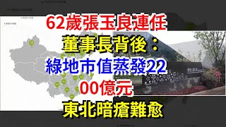 62歲張玉良連任董事長背後：綠地市值蒸發2200億元，東北暗瘡難愈，[每日財經]