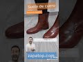 botines suela de cuero y tacón cubano moya hecho en españa la mejor calidad solo en zapatop.com