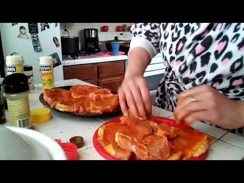 Chuletas fritas/ fried porkchops Boricua style Chuletas fritas/ fried porkchops Boricua style