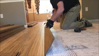 Cali Bamboo Flooring Installation. Click Together - Glued Down