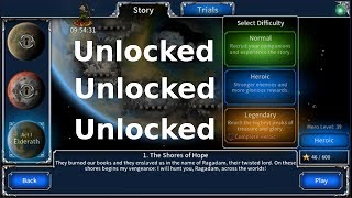 Eternium How to Unlock Normal to Heroic and Legendary