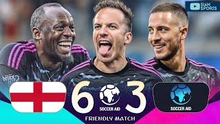 HAZARD, DEL PIERO, USAIN BOLT AND OTHER LEGENDS PUT A SHOW AT THE SOCCER AID 202