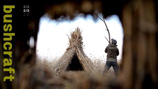 reed hut, Reed  Survival Shelter