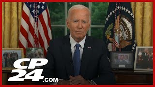 U.S. President Joe Biden delivers prime time address