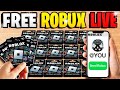 LIVE! GIVING 75,000 ROBUX TO EVERYONE LIVE! AND HERE'S YOUR ROBUX BOOM!