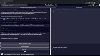 1/113 Comment Your JavaScript Code | Freecodecamp | JavaScript Algorithms and Data Structures