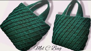 *ESMERALDA* Bag Punto Ventaglio in diagonale (obliquo) VIDEO TUTORIAL @MelCbags