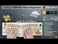 cidoo abm066ㅣcost effectiveness in the $50 range 💕entry level alice layout ergonomic keyboard sound🔊