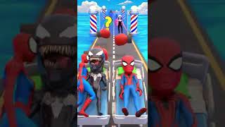 help red spidey vs venom pass kiss \u0026 punch run