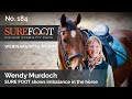 No. 184. Wendy Murdoch - SURE FOOT shows imbalance in the horse